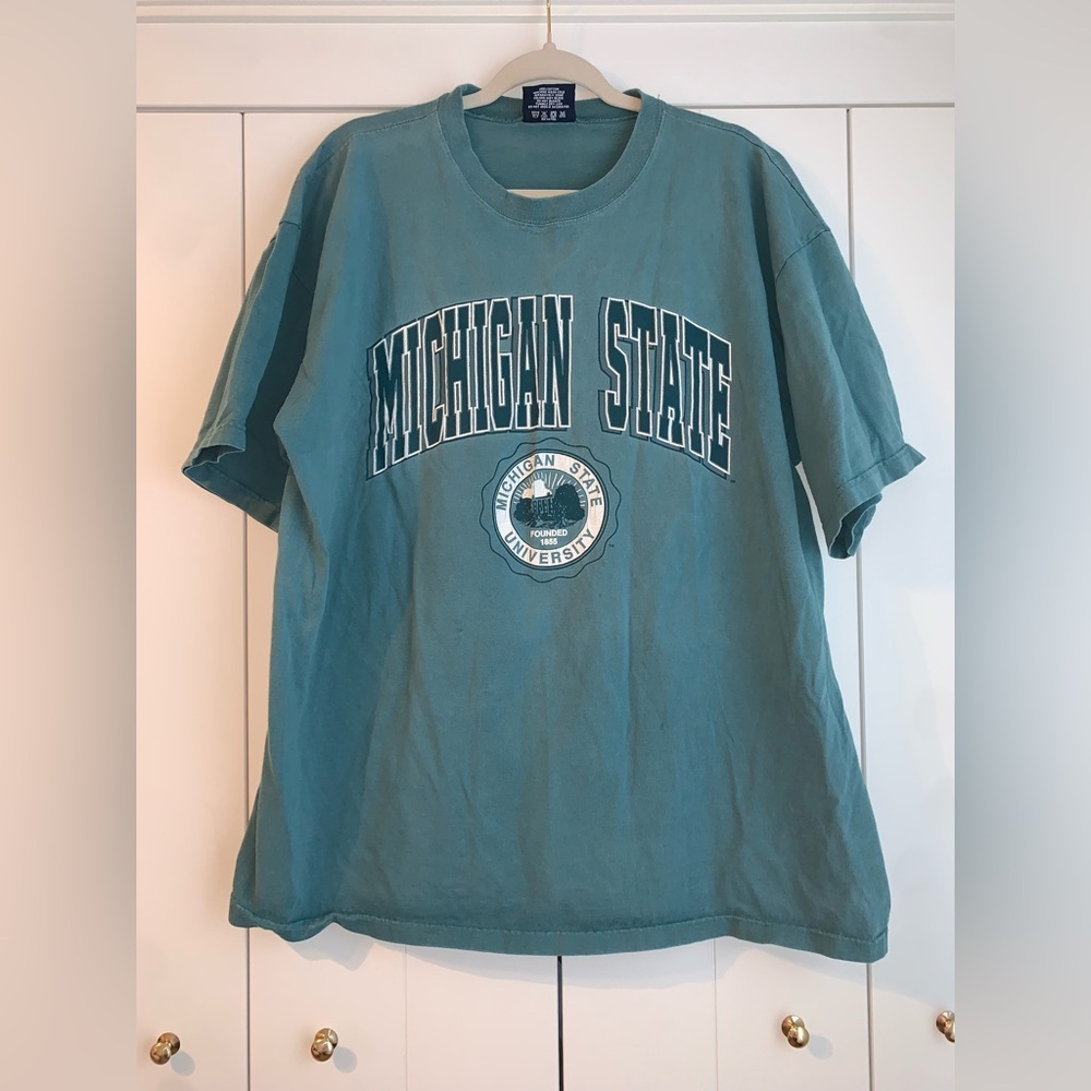 Vintage Jansport Michigan‎ State University T-Shirt made in USA XXL